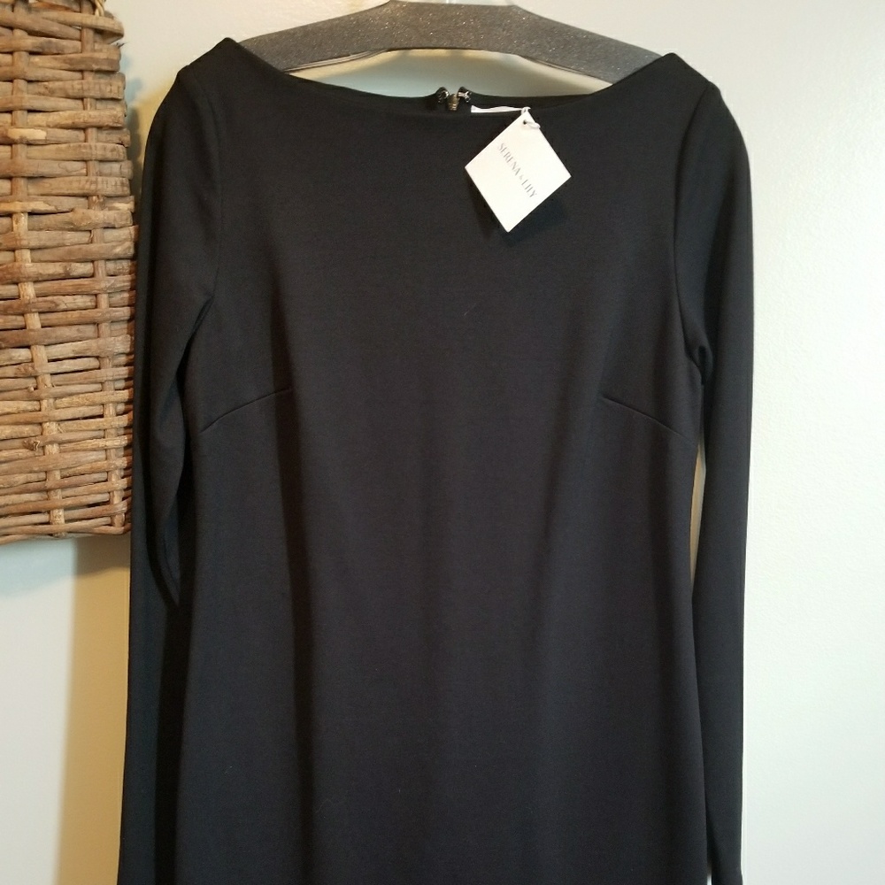 Serena and Lily shift dress. LBD. Long sleeve - Picture 4 of 5